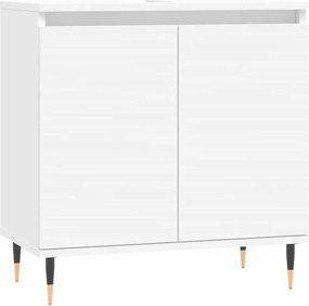vidaXL Ντουλάπι Μπάνιου Λευκό 58 x 33 x 60 εκ. από Επεξεργασμένο Ξύλο