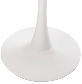 ΤΡΑΠΕΖΙ ΤΡΑΠΕΖΑΡΙΑΣ ROLLO HM9421.01 ΣΤΡΟΓΓΥΛΟ WHITE MARBLE Φ90x74Y εκ.