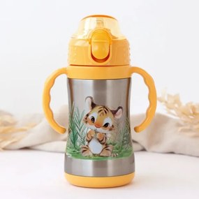 Παγούρι Θερμός με Λαβές Kiokids Lion 280ml +6m