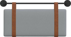 vidaXL Κρεμαστό Κεφαλάρι Ανοιχτό γκρι Αντίκα PU