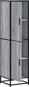 vidaXL Highboard Grey Sonoma Κατασκευασμένο ξύλο και μέταλλο