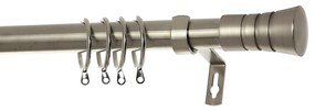 Κουρτινόξυλο Φ28mm Μονό Επεκτεινόμενο 140-240cm Με Άκρα Grace Chrome 998121