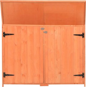 vidaXL Αποθήκη Κήπου 128x42x91 εκ. Ξύλινη