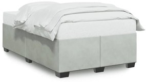 Σκελετός Κρεβατιού Χωρίς Στρώμα Αν. Γκρι 120x190 εκ. Βελούδινο