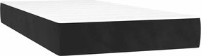 vidaXL Κρεβάτι Boxspring με Στρώμα Μαύρο 200x200 εκ. Βελούδινο