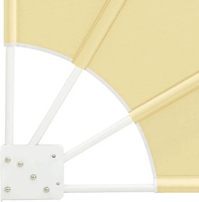 vidaXL Αδιάφανο σκίαστρο μπαλκονιού Άμμος 140 x 140 cm Πολυεστέρας