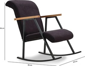 Rocking Chair Yoka - Black Black