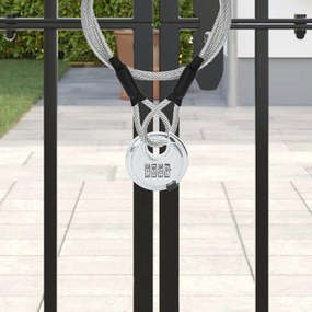 vidaXL Κλειδώματα Discus με Κλειδιά 2 pcs Ασημί 7 x 2,3 x 7 εκ