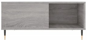 vidaXL Τραπεζάκι Σαλονιού Γκρι Sonoma 80x80x36,5εκ. Επεξεργασμένο Ξύλο