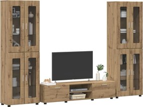 vidaXL Σετ επίπλου τηλεόρασης FLORIN 3 pcs Artisan Oak