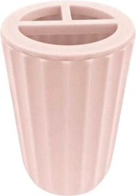 Θήκες οδοντόβουρτσας πλαστικές σε σετ 5Χ - Light Pink - 21632