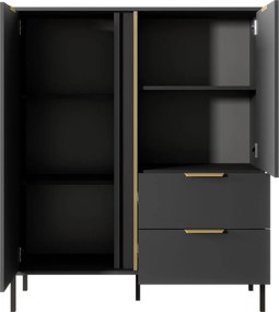 Μπουφές Larry 2D2S-Anthraki - 103.30Χ39.50Χ123.40cm