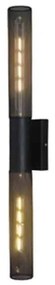 Φωτιστικό Τοίχου - Απλίκα OD602W72BK 2ΧΕ27 10Χ10X72 Black Aca Decor Metal