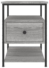 vidaXL Κομοδίνο Γκρι Sonoma 40 x 42 x 56 εκ. από Επεξεργασμένο Ξύλο