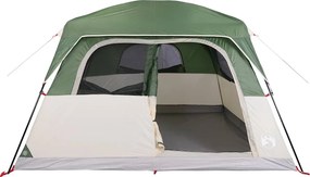 vidaXL Σκηνή Οικογενειακή 6 Ατόμων Αδιάβροχη Πράσινη
