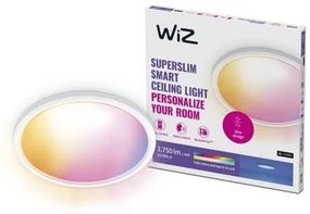 Έξυπνο Φωτιστικό Οροφής Πλαφονιέρα LED 32W 3CCT RGBW Dimmable Super Slim Wiz-929003301101-Λευκό 929003301101