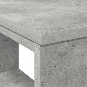vidaXL Γραφείο με ράφι Γκρι 90 x 50 x 75 εκ. Επεξεργασμένο ξύλο