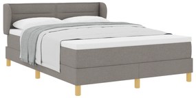 vidaXL κρεβάτι box spring με στρώμα σε ταουπέ, 160x200 εκ, ύφασμα