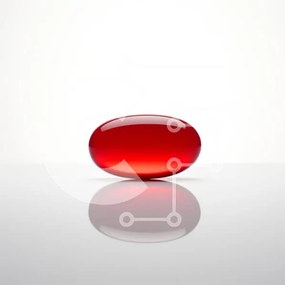 Intra Συλλεκτικό Ξύλινο Παζλ Plywood  4mm - Κόκκινη κάψουλα σε ανακλαστική επιφάνεια Σε Ξύλινο Κουτί - Διαστάσεις: 10x10 cm – 25 κομμάτια