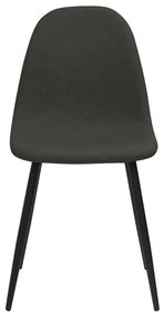 Καρέκλες Τραπεζαρίας 2 τεμ. Μαύρες 45x53,5x83 εκ. Συνθ. Δέρμα - Μαύρο