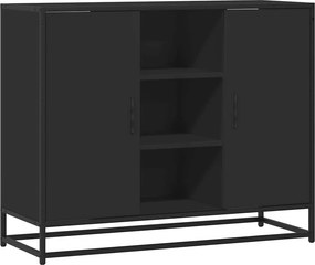 vidaXL Μπουφές Μαύρος 92x35x76 εκ. από Επεξεργασμένο Ξύλο
