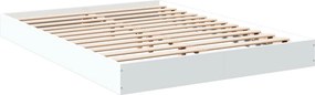 vidaXL Πλαίσιο Κρεβατιού Λευκό 140 x 200 εκ. Επεξεργ. Ξύλο