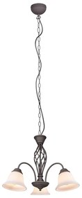 Φωτιστικό Οροφής Rustica 101000324 3xE14 40W Φ55cm 150cm Rust Trio Lighting Metal