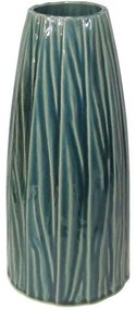 Διακοσμητικό Βάζο 003-123-041 15,7x15,7x34cm Green Κεραμικό