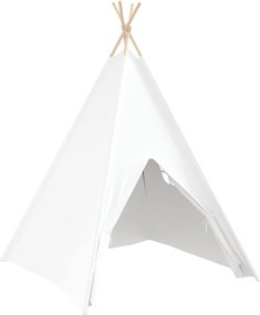 vidaXL Σκηνίτσα Teepee Λευκό 120 x 120 x 150 cm