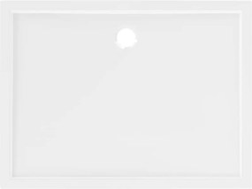 Mexen Flow ορθογώνιος ντους slim 90 x 80 cm, λευκή λάμψη - 46R108090