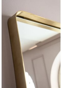 Καθρέφτης Curve MO Brass 200x70εκ. - Χρυσό