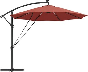 vidaXL Ομπρέλα ηλίου 294 x 294 x 248 cm Πολυεστέρας και Αλουμίνιο
