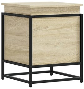 Κουτί Αποθήκευσης με Sonoma Δρυς 40x40x51,5 εκ. Επεξ. Ξύλο - Καφέ