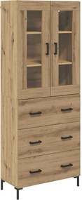 vidaXL Highboard 2 pcs Artisan Oak 69,5 x 34 x 180 εκ.