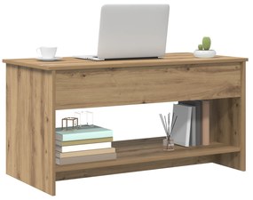 vidaXL Τραπεζάκι σαλονιού με ράφι artisan δρυς 102 x 50 x 52.5 cm