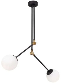 Φωτιστικό Οροφής Cambaz 892OPV1407 100x15x110cm 2xE27 40W Black Opviq