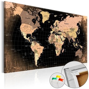 Πίνακας φελλού - Planet Earth [Cork Map] 60x40