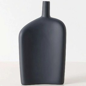 Βάζο 963DNL1259 15x6x27cm Anthracite Aberto Design Ceramic