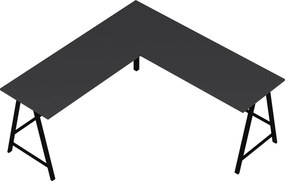 Stewehome Γραφείο Εργασίας σε Σχήμα L Ανθρακί 180x180 cm
