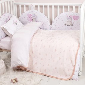 Κουβέρτα Βελουτέ Κούνιας (110x140) Nima Baby Luni Uni