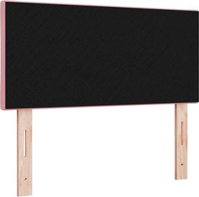 vidaXL LED κεφαλάρι Ροζ 90 cm Βελούδο