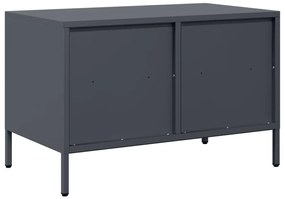 vidaXL Έπιπλο Τηλεόρασης Ανθρακί 68x39x43,5 εκ. Ατσάλι Ψυχρής Έλασης