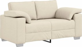 vidaXL Καναπές 2 ατόμων Μπεζ 160 cm Ύφασμα μείγματος λινών