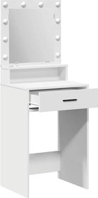 vidaXL Τραπέζι περιποίησης Λευκό 50 x 41 x 135 εκ Επεξεργασμένο ξύλο