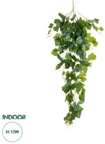 Artificial Garden IVY HANGING BRANCH 20248 Τεχνητό Διακοσμητικό Κρεμαστό Φυτό Κισσός Υ120cm Globostar 20248