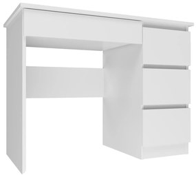 Τραπέζι γραφείου Mandeville D111, Με συρτάρια, 76x98x51cm, 22 kg, Άσπρο | Epipla1.gr