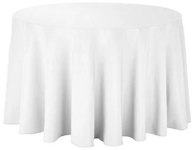 Τραπεζομάντηλο Ροτόντα Φ300εκ. Polyester Plain Line White