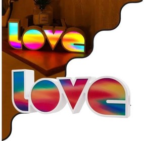 Επιτραπέζιο Διακοσμητικό Φωτιστικό MULTICOLOR LOVE 2W 76553 Globostar-76553-Πολύχρωμο 76553