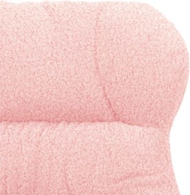 vidaXL Πολυθρόνα Ροζ 69 x 74 x 93 εκ. Υφάσματος Sherpa