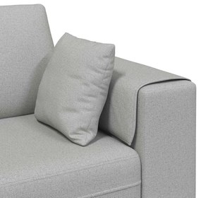 vidaXL Καναπές με μαξιλάρι Σκίουρος Γκρί 250 x 77 x 76 εκ. ύφασμα